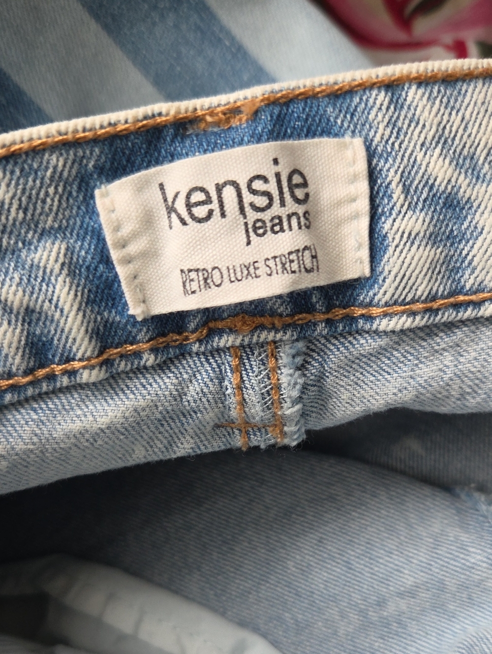 ❤️ NWOT! KENSIE CARLA HIGH RISE WIDE LEG JEANS WITH BRAIDED BELT, 6 (28) - Picture 7 of 12